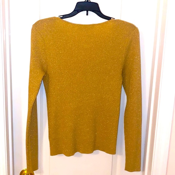 Gold shimmer sweater, Michael Kors NWT - Picture 10 of 15